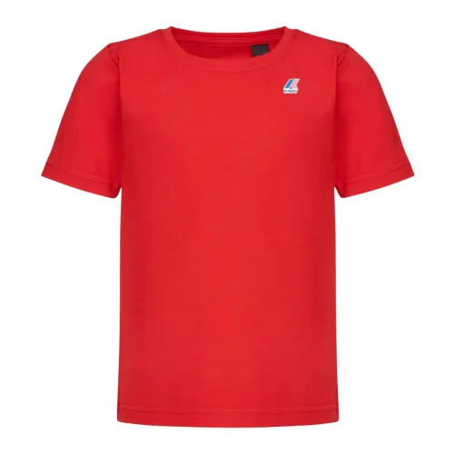 Rotes T-Shirt mit Logodruck K-Way