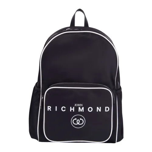 Rucksack mit Tasche und Logo John Richmond