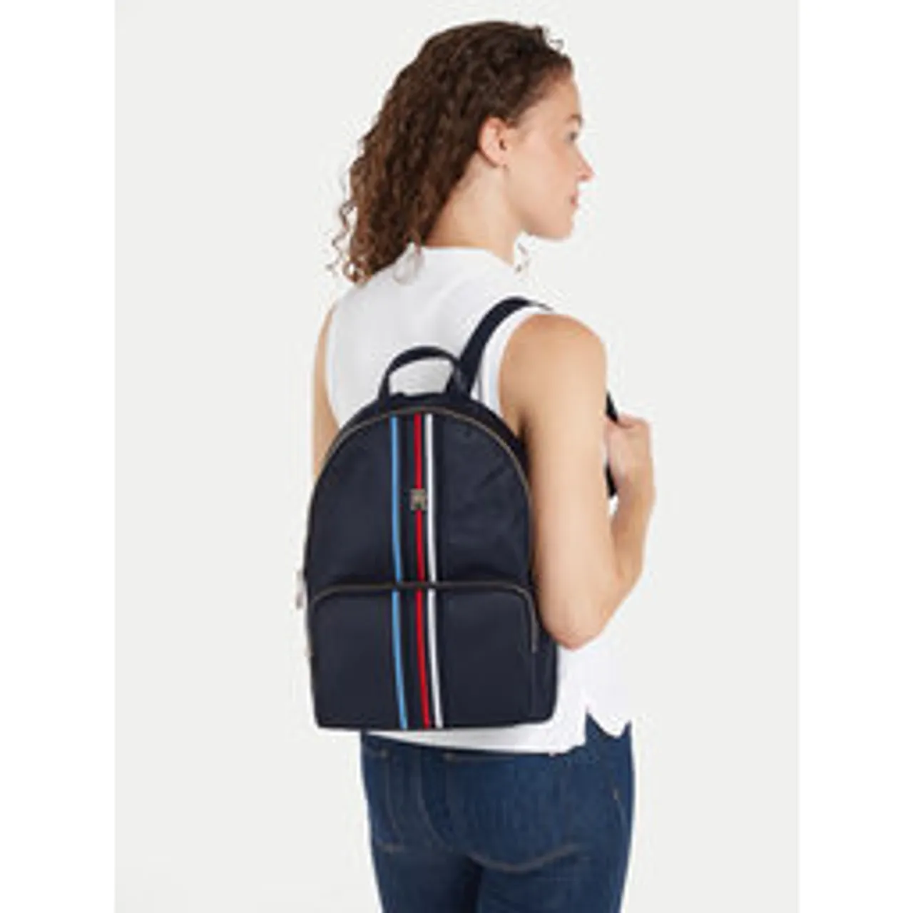 Rucksack Tommy Hilfiger Poppy Backpack Corp AW0AW16116 Space Blue DW6