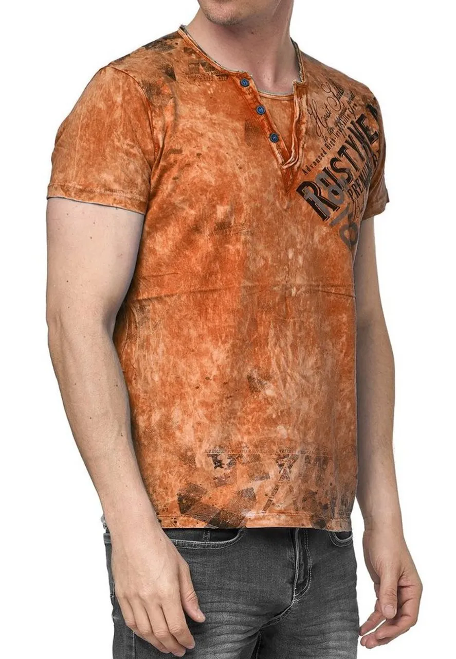 Rusty Neal T-Shirt im coolen Used-Look-Design