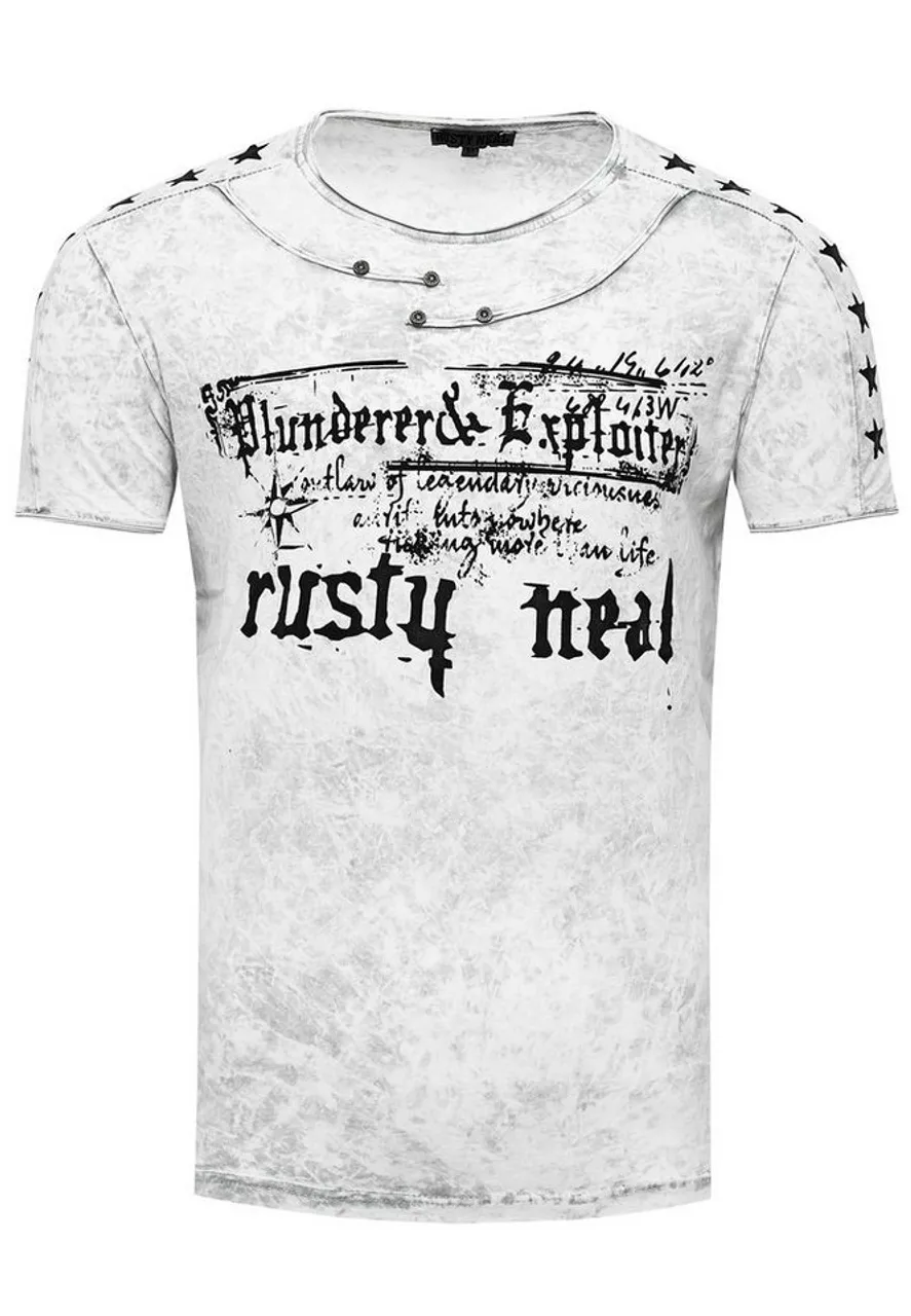 Rusty Neal T-Shirt in melierter Optik