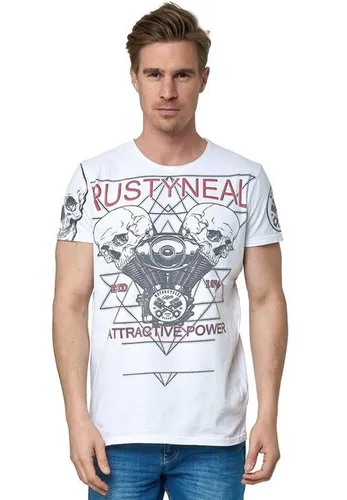 Rusty Neal T-Shirt mit coolem Frontprint