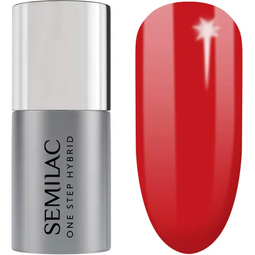S550 Semilac One Step Hybrid Nagellack 3in1 Rot Farb Pure