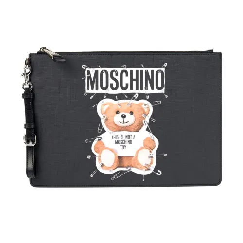 Safety Pin Teddy Pouch Moschino