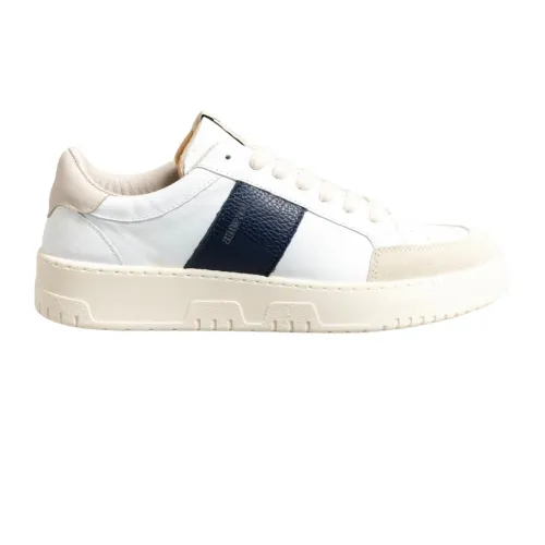 Sail Sneakers aus weißem/blauem Leder Saint Sneakers