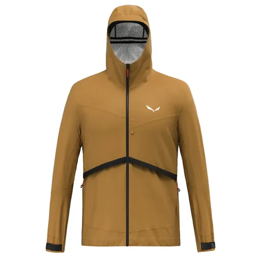 Salewa Puez PTX HYB Jacket M Herren Hybrid-Softshelljacke gelb-braun