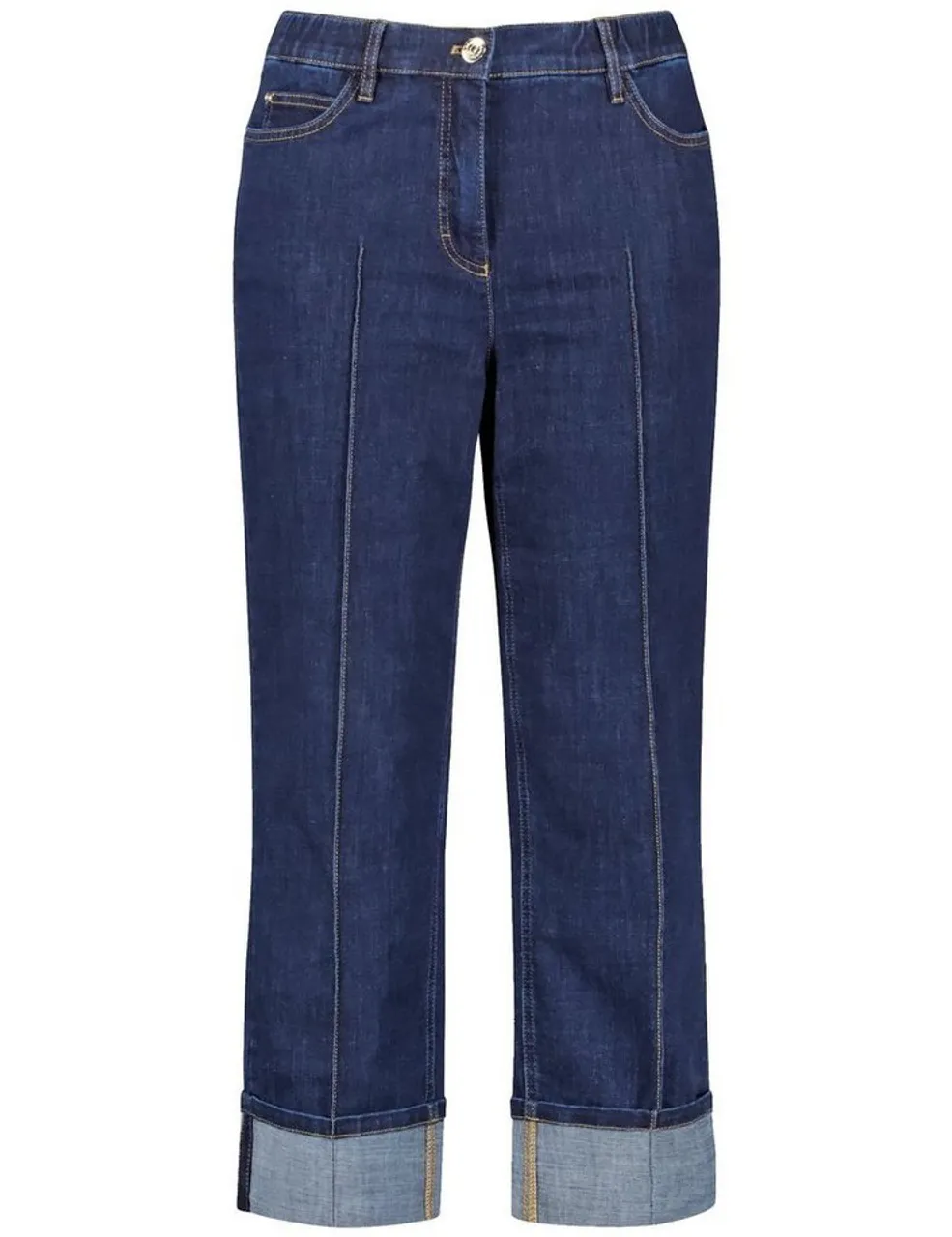 Samoon Stoffhose 7/8 Jeans mit Kontraststepp Betty Jeans