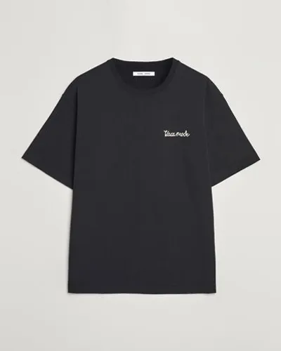 Samsøe Samsøe Savaca Printed Crew Neck T-Shirt Black