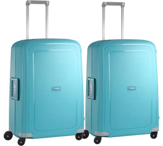 Samsonite S'Cure Spinner 69 cm Aqua Blue Duo Kofferset