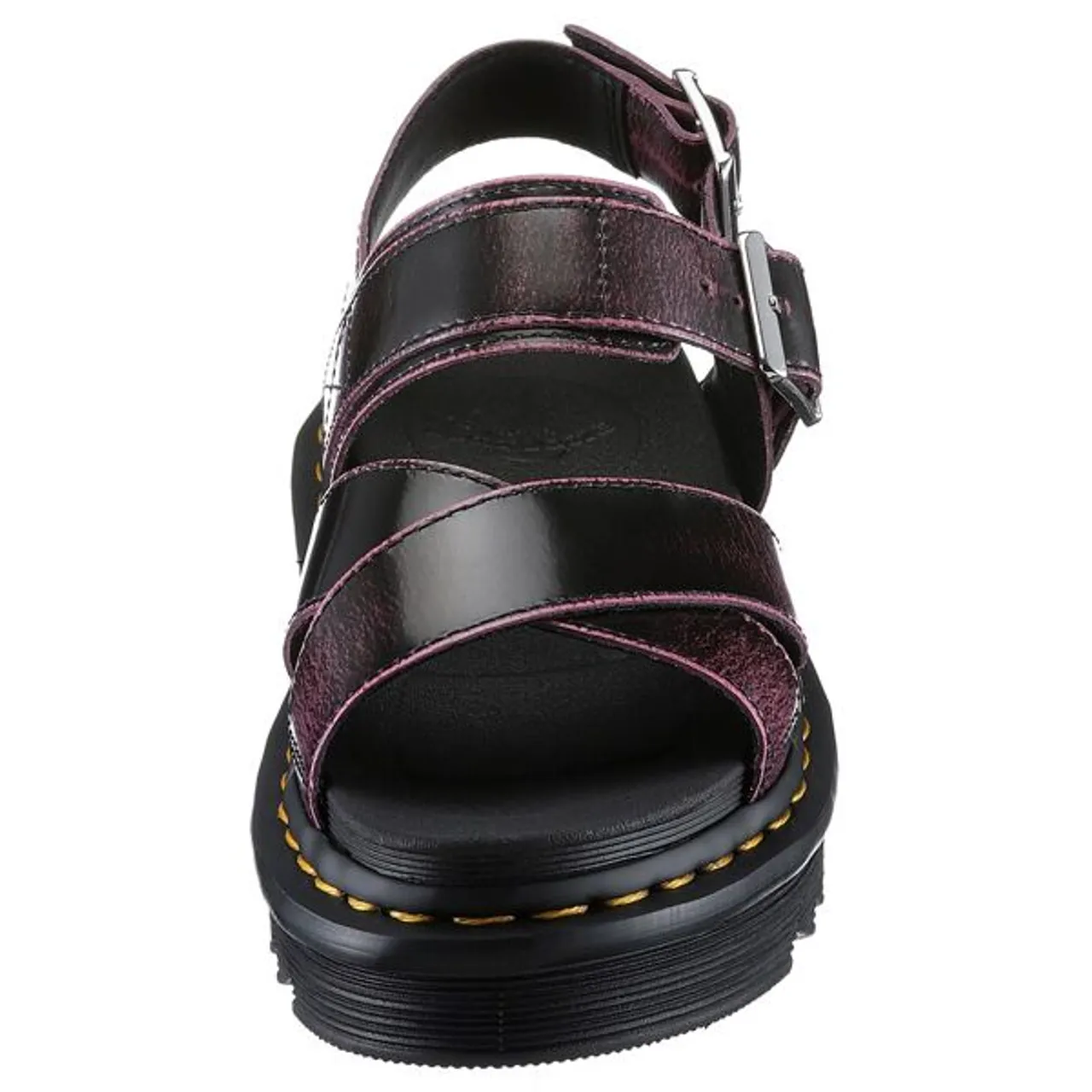 Sandale DR. MARTENS "Voss Li" Gr. 40, schwarz (schwarz, pink) Damen Schuhe Plateau Sandaletten Sommerschuh, Sandalette, Plateauabsatz, mit verstellbar...