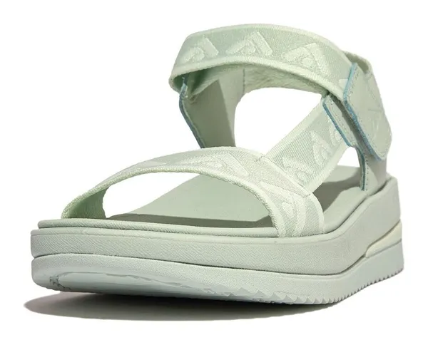 Sandale FITFLOP "SURFF WEBBING BACK" Gr. 36, grün (mint) Damen Schuhe Sandalen