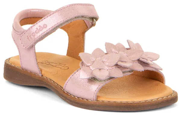 Sandale FRODDO "Lore Flowers" Gr. 34, pink shine Kinder Schuhe Mädchenschuhe