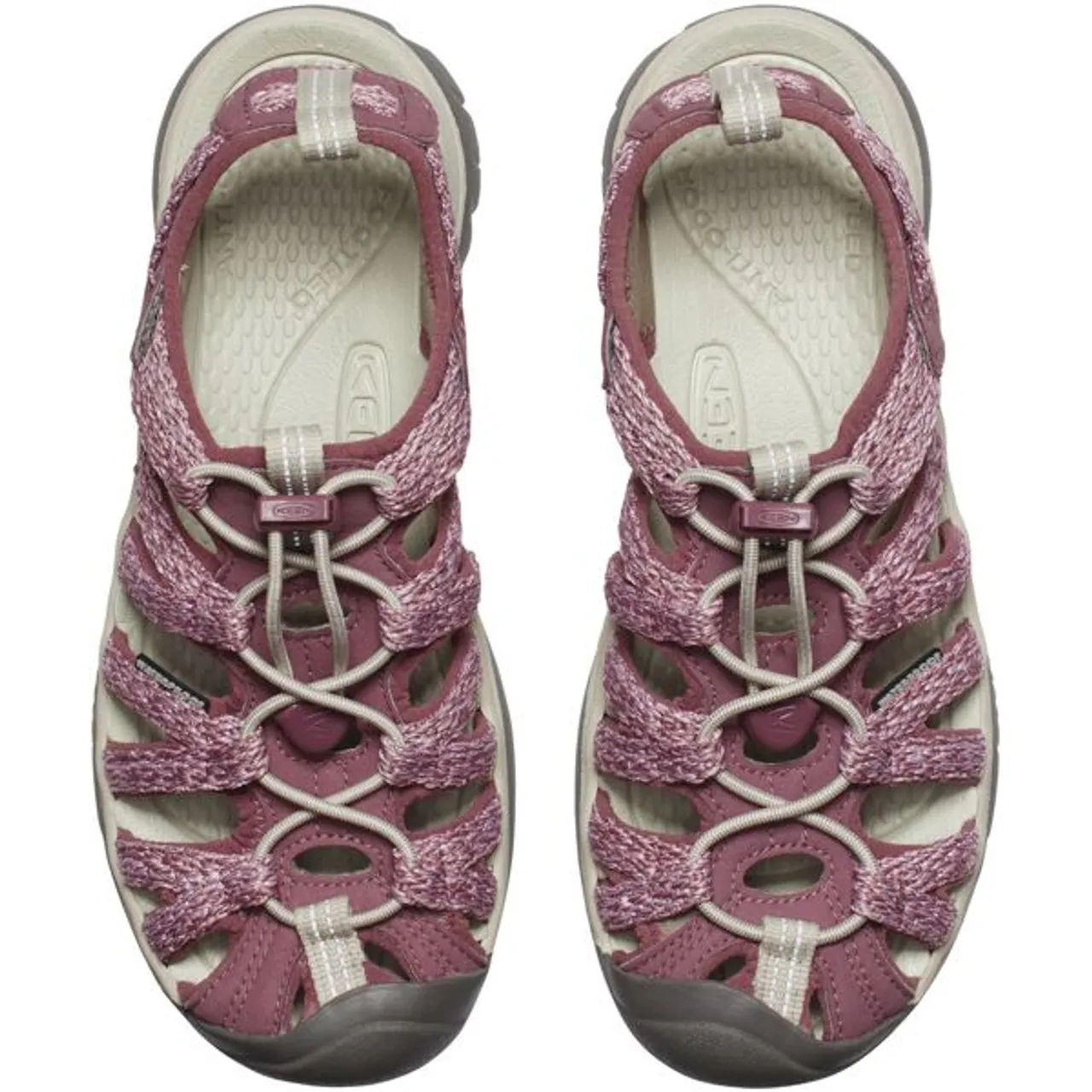 Sandale KEEN "WHISPER" Gr. 39, rosa (rose brown, peach parfait) Schuhe Halbschuhe