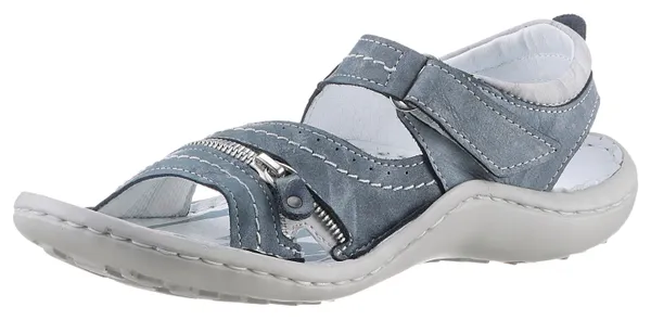 Sandale KRISBUT Gr. 39, blau (jeansfarben used) Damen Schuhe Sandalen