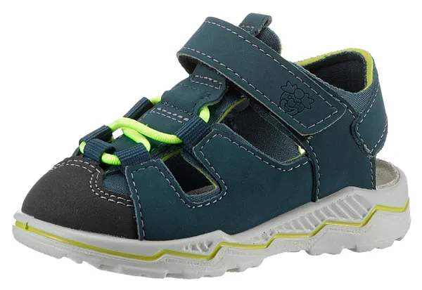 Sandale PEPINO BY RICOSTA "Gery WMS: normal" Gr. 23, grün (petrolgrün, grau) Kinder Schuhe