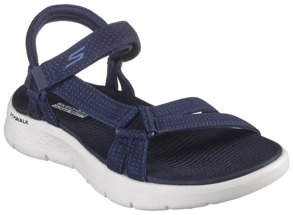 Sandale SKECHERS "GO WALK FLEX SANDAL-SUBLIME-X" Gr. 35, blau (navy) Damen Schuhe Sandalen
