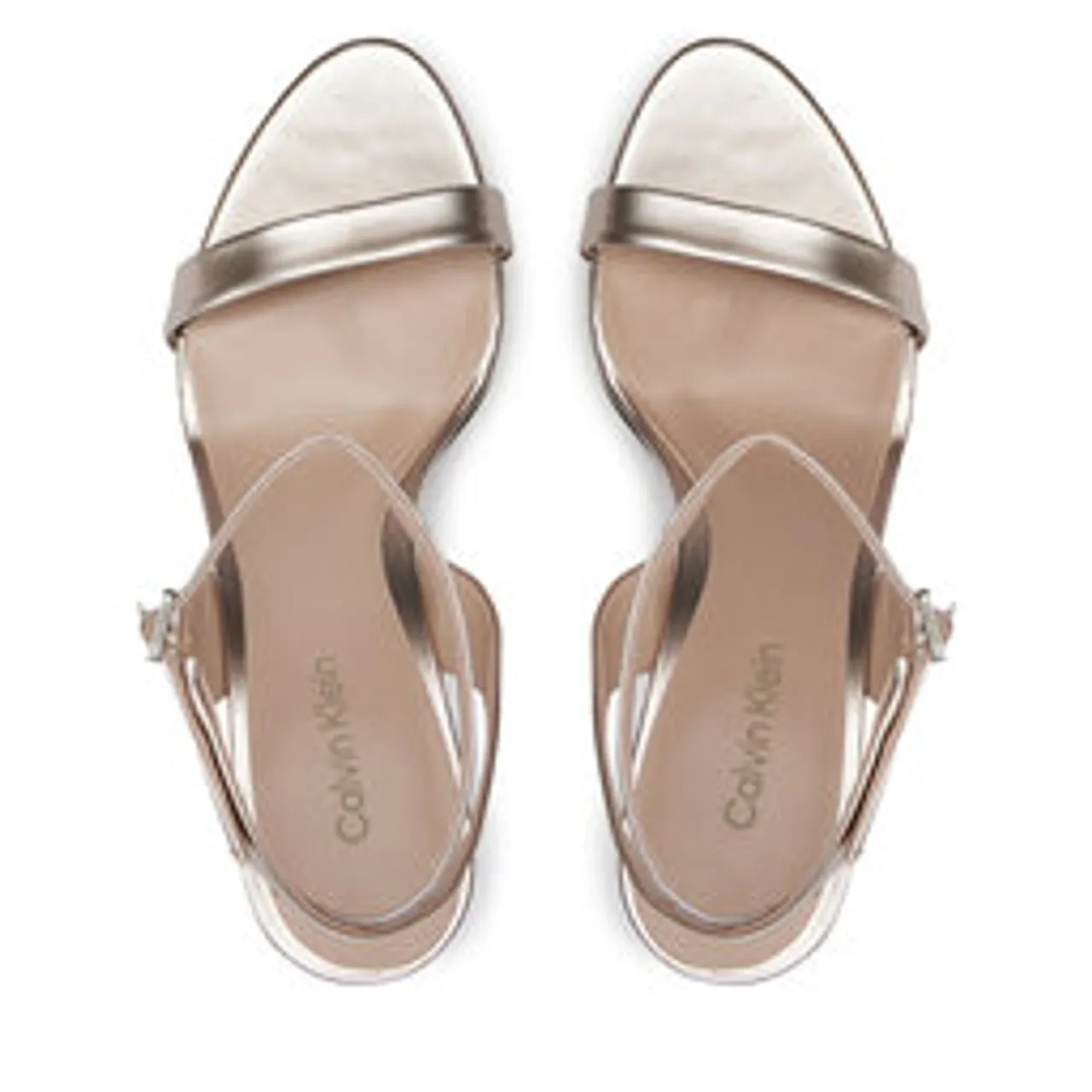 Sandalen Calvin Klein Heel Sandal 90 Pearl HW0HW02026 Crystal Gray VBR