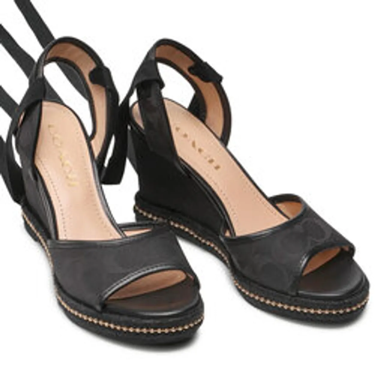 Sandalen Coach Page Sig Recycled C8931 Black