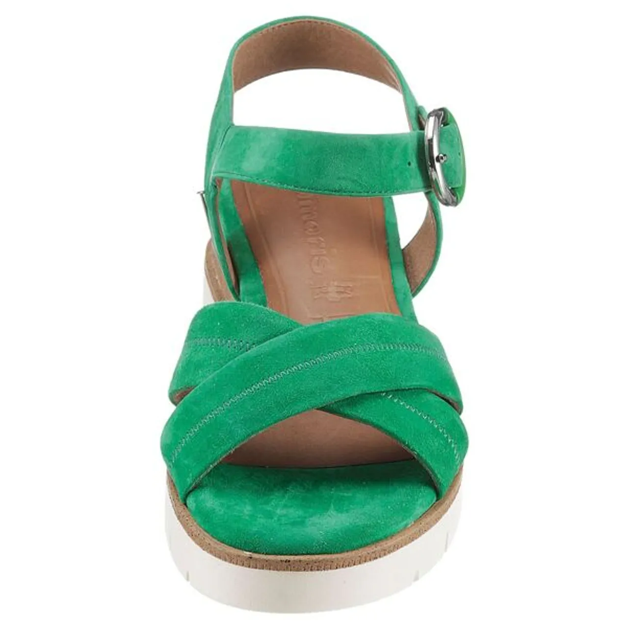 Sandalette TAMARIS Gr. 38, grün Damen Schuhe Sandaletten