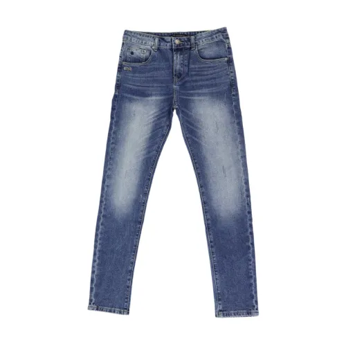 Sandgestrahlte Denim 5-Pocket Jeans Daniele Alessandrini