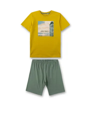 Sanetta Jungen-Schlafanzug kurz Gelb | Hochwertiger und