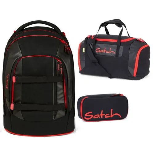 Satch Pack Schulrucksack-Set 3tlg Fire Phantom