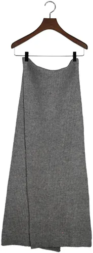Schal GANT "UNISEX. SHIELD WOOL KNIT SCARF" grau (grey melange) Damen Modetücher Schals