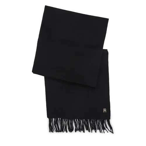 Schal Tommy Hilfiger Cashmere Chic Woven Scarf AW0AW15344 Black BDS