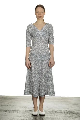 Schella Kann 2 Damen Kleid in A-Linie mit Print mehrfarbig