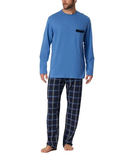Schiesser Herren Schlafanzug lang-Nightwear Set Pyjamaset