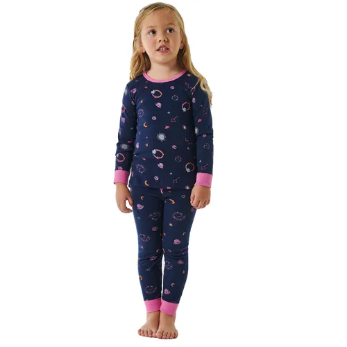 Schiesser Mädchen Schlafanzug Set Pyjama lang-100% Organic