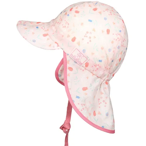 Schirmmütze TOM - MÄRCHENWIESE mit Nackenschutz in rosa