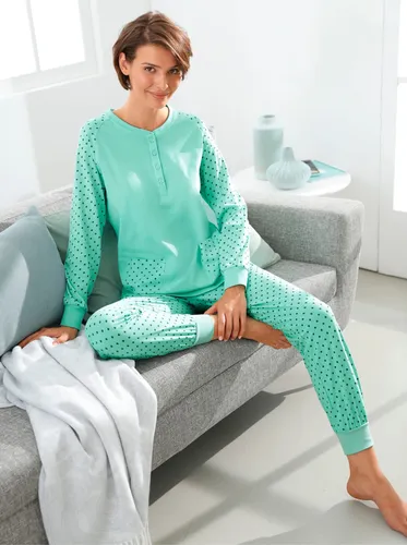 Schlafanzug WÄSCHEPUR Gr. 36/38, grün (mint) Damen Homewear-Sets Pyjamas