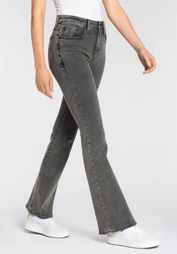 Schlagjeans LEVI'S "726 HR FLARE" Gr. 27, Länge 30, grau (a million miles) Damen Jeans Bootcut