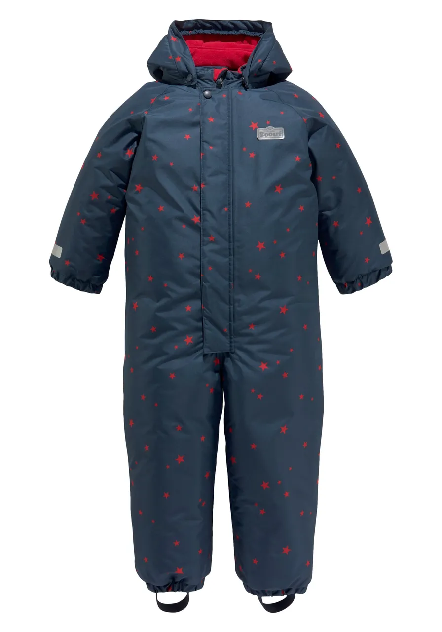Schneeoverall SCOUT "SNOWBALL" Gr. 80/86, N-Gr, blau (marine, rot) Kinder Overalls Scout