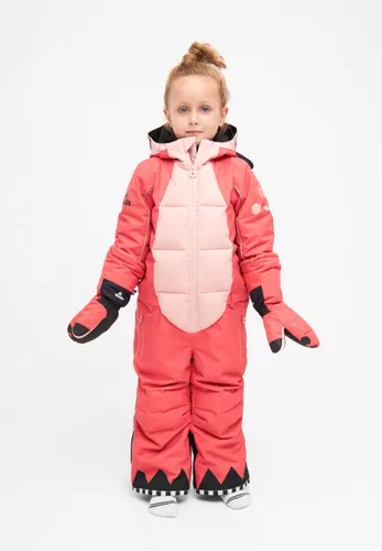 Schneeoverall WEEDO "OLILIDO Monsterlili" Gr. 92/104, Normalgrößen, rosa (fuchsian) Mädchen Overalls Schneeanzüge