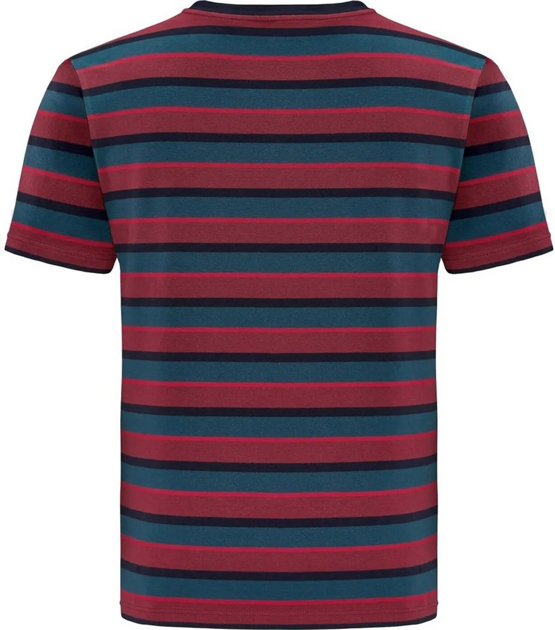 SCHNEIDER Sportswear Kurzarmshirt STEENM Herren Kurzarm-Shirt rubyred/deepatlantic (rot/türkis)
