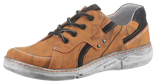Schnürschuh KACPER Gr. 38, orange (orange, schwarz used) Damen Schuhe Classic Schnürschuhe