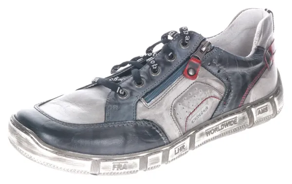 Schnürschuh KACPER Gr. 46, rot (grau, used) Herren Schuhe Schnürhalbschuhe