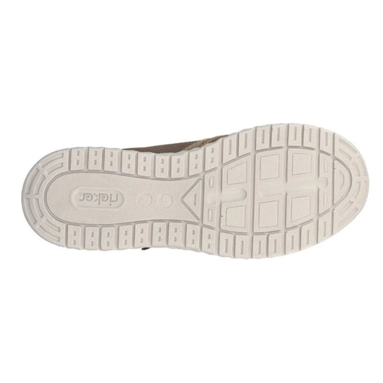 Schnürschuh RIEKER Gr. 42, beige (beige, taupe) Herren Schuhe Stoffschuhe