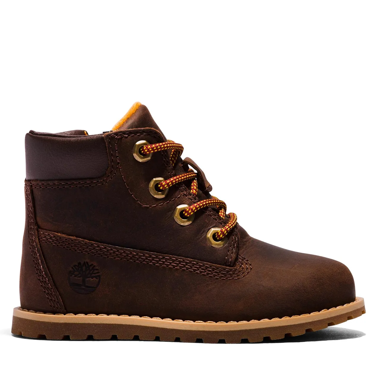 Schnürschuhe Timberland Pokey Pine 6In Boot With TB0A2NC39311 Dk Brown Full Grain