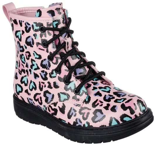 Schnürstiefel SKECHERS KIDS "GRAVLEN - TOTALLY WILD" Gr. 38, pink (pink, kombiniert) Kinder Schuhe Stiefel Boots