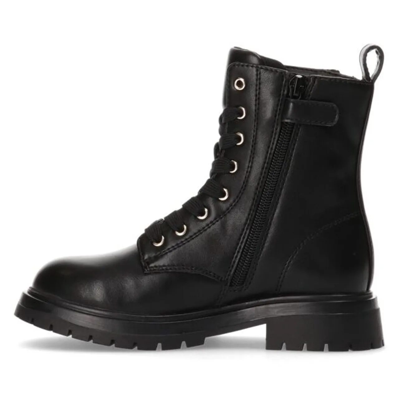 Schnürstiefel TOMMY HILFIGER "LACE-UP BOOTIE" Gr. 31, schwarz (black) Kinder Schuhe Stiefel Boots