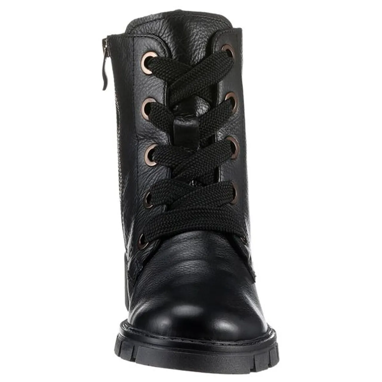 Schnürstiefelette ARA "DOVER" Gr. 6 (39), schwarz Damen Schuhe Reißverschlussstiefeletten mit herausnehmbarem Fußbett, G-Weite = weit