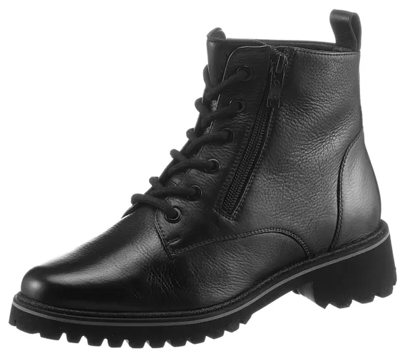 Schnürstiefelette ARA "KENT" Gr. 6 (39), schwarz Damen Schuhe Reißverschlussstiefeletten
