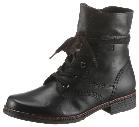 Schnürstiefelette GABOR Gr. 37, schwarz Damen Schuhe Reißverschlussstiefeletten mit Best Fitting Ausstattung