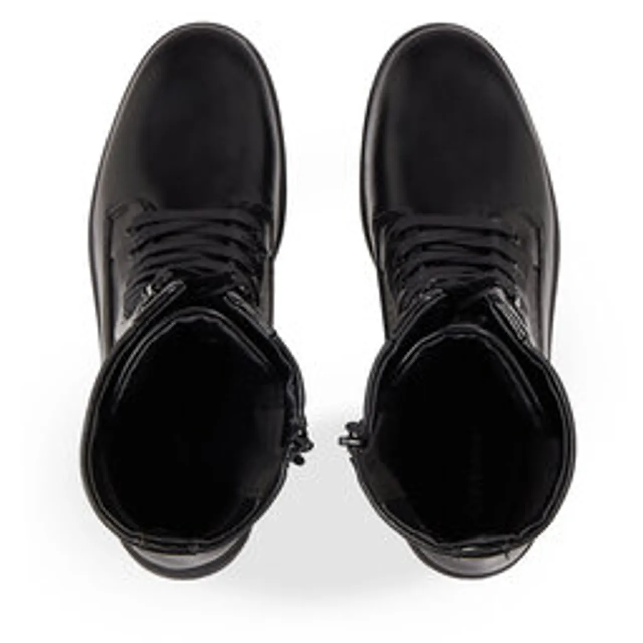 Schnürstiefeletten Calvin Klein Cleat Combat Boot - Epi Mono Mix HW0HW01713 Ck Black BEH