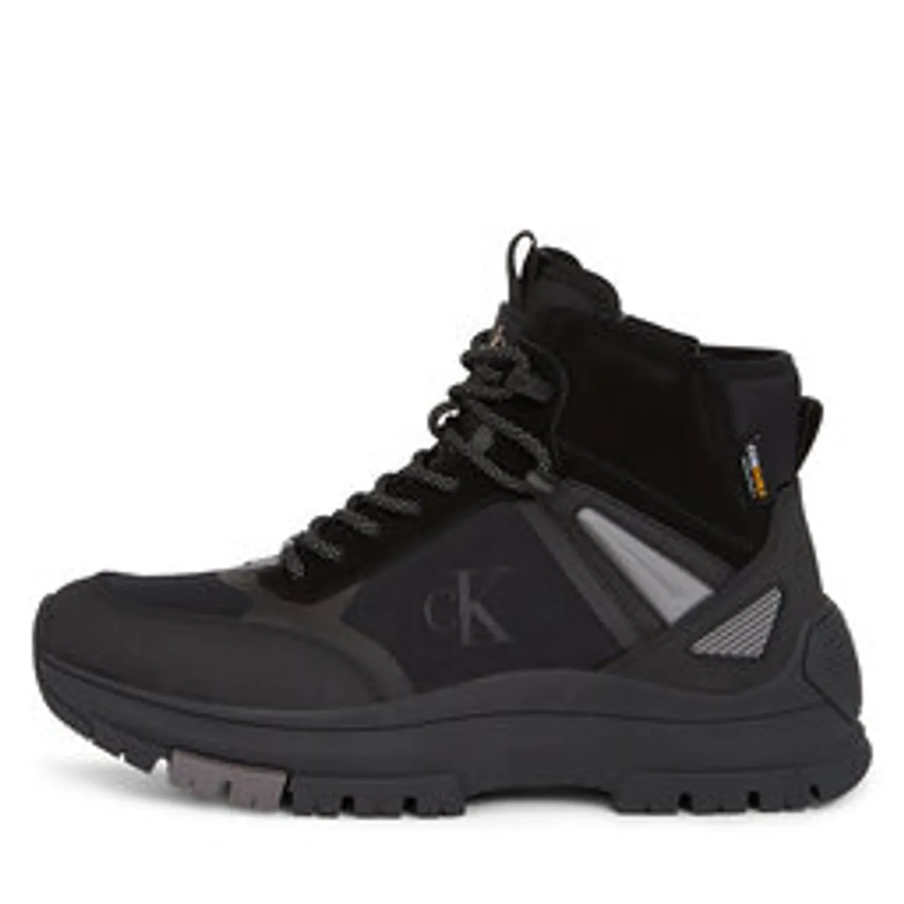 Schnürstiefeletten Calvin Klein Jeans Hiking Lace Up Boot Cor YM0YM00762 Black/Stormfront 00T
