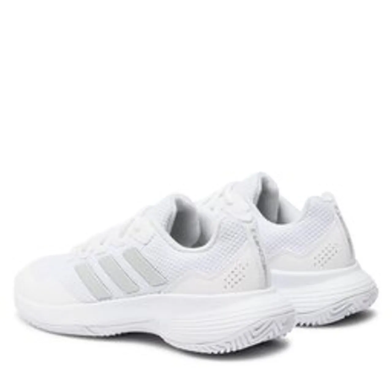 Schuhe adidas Gamecourt 2.0 Tennis HQ8476 Cloud White/Silver Metallic/Cloud White
