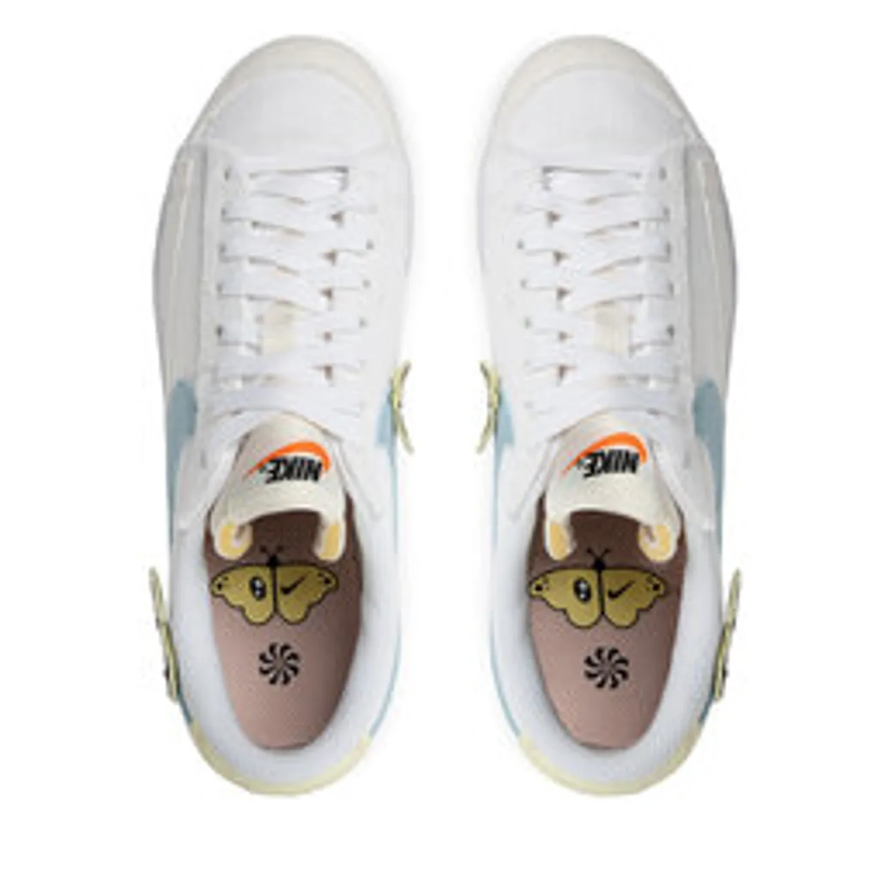 Schuhe Nike Blazer Low Platform Se DJ6376 100 White/Boarder Blue/Pink Oxford